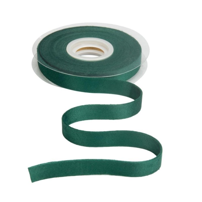 NASTRO VELLUTO DOPPIO MM15 X 7MT VERDE SCURO